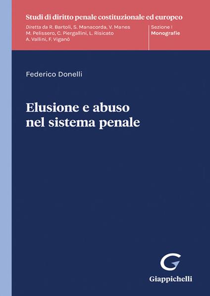 Elusione e abuso nel sistema penale - Federico Donelli - copertina