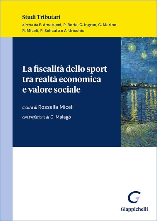 La fiscalità dello sport tra realtà economica e valore sociale - copertina
