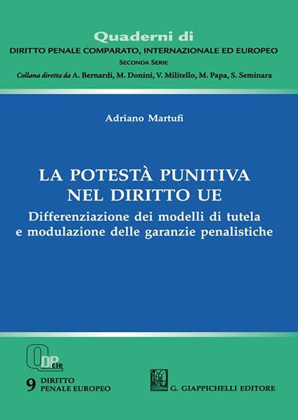 La potestà punitiva nel diritto UE - Adriano Martufi - copertina