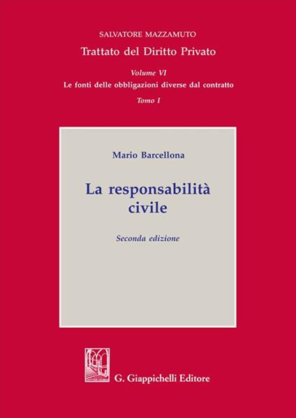 La responsabilità civile - Mario Barcellona - copertina