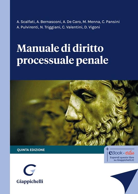 Manuale di diritto processuale penale - copertina