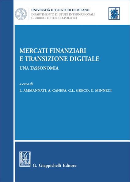 Mercati finanziari e transizione digitale. Una tassonomia - copertina
