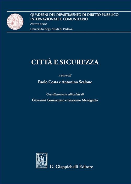 Città e sicurezza - copertina