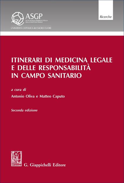 Itinerari di medicina legale e delle responsabilità in campo sanitario - copertina