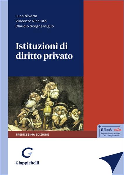 Istituzioni di diritto privato - Luca Nivarra,Vincenzo Ricciuto,Claudio Scognamiglio - copertina