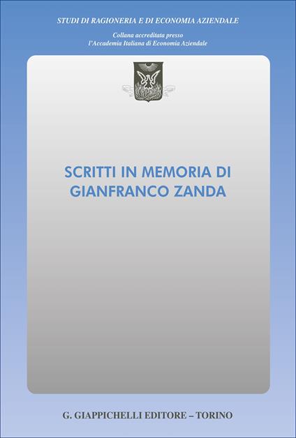 Scritti in memoria di Gianfranco Zanda - copertina