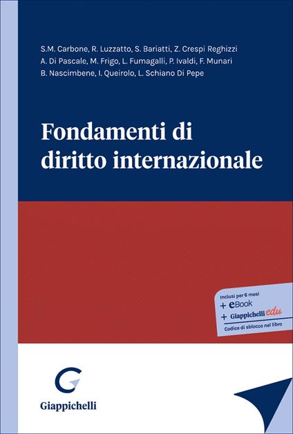 Fondamenti di diritto internazionale - copertina