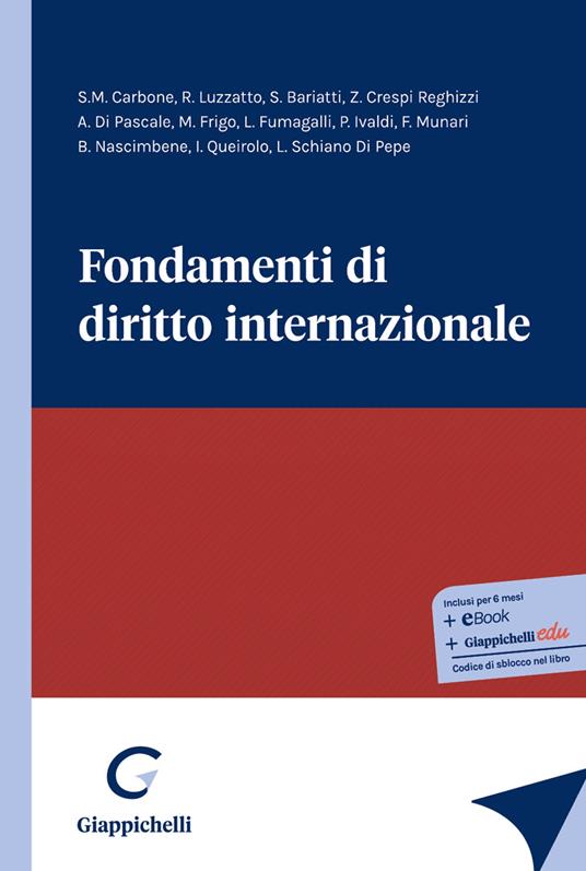 Fondamenti di diritto internazionale - copertina