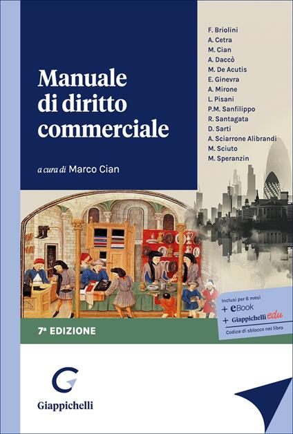 Manuale di diritto commerciale - copertina