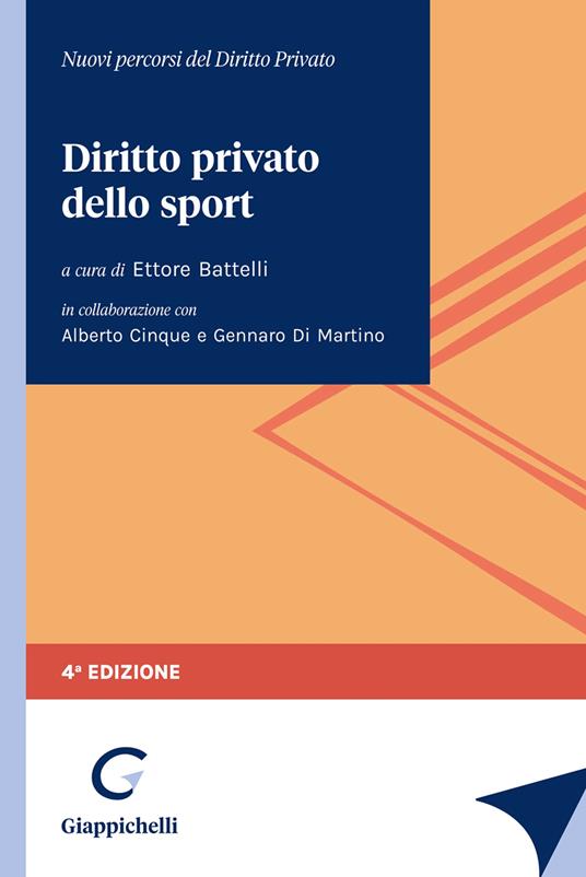 Diritto privato dello sport - copertina
