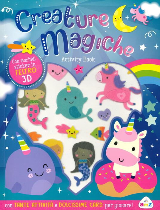 Creature magiche. Con sticker in feltro 3D. Ediz. a colori - copertina
