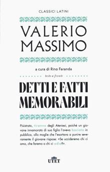 Detti e fatti memorabili - Valerio Massimo - copertina
