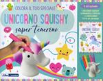 Colora il tuo speciale unicorno Squishy super tenerino. Con giocattolo morbido. Con 6 pennarelli