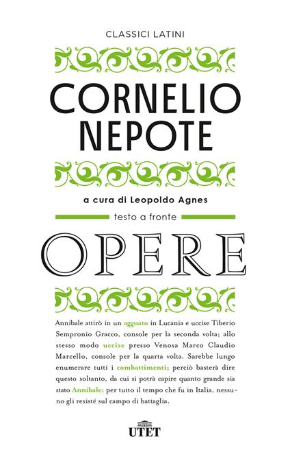 Opere - Cornelio Nepote - copertina
