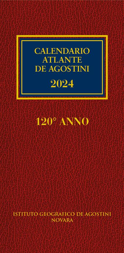 Calendario atlante De Agostini 2024 - copertina
