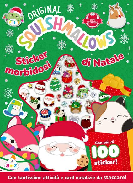 Squishmallows. Sticker morbidosi di Natale. Ediz. a colori. Con 8 cartoncini soft touch - copertina