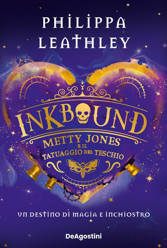 Metty Jones e il tatuaggio del teschio. Inkbound - Philippa Leathley - copertina
