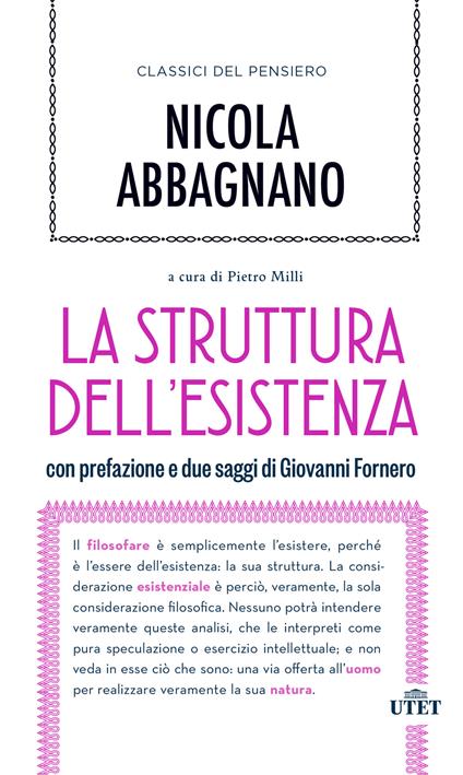 La struttura dell'esistenza - Nicola Abbagnano - copertina