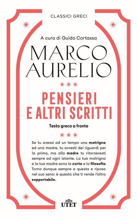 Pensieri e altri scritti - Marco Aurelio - copertina