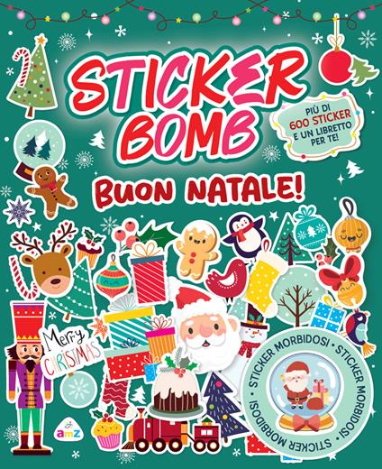 Buon Natale. Sticker bomb. Ediz. a colori. Con 600 sticker morbidi - copertina