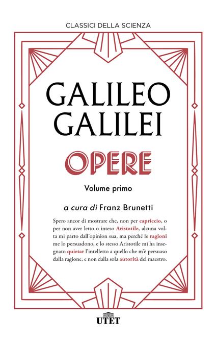 Opere. Vol. 1 - Galileo Galilei - copertina