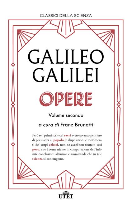 Opere. Vol. 2 - Galileo Galilei - copertina