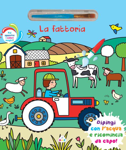 Fattoria. Ediz. illustrata. Con pennello magico - copertina