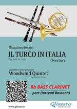Il Turco in Italia (overture). Woodwind quintet. Bb Bass Clarinet part. Parti
