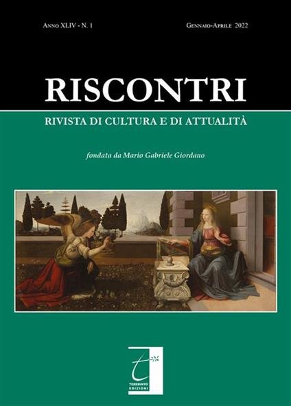Riscontri. Rivista di cultura e di attualità (2022). Vol. 1 - Riscontri - ebook