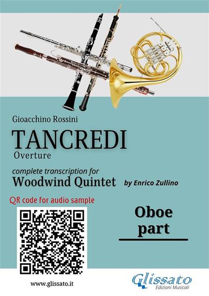 Oboe part of «Tancredi» for Woodwind Quintet. Ouverture - Gioacchino Rossini - ebook