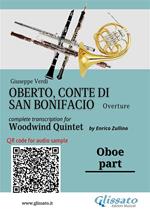 Oboe part of «Oberto» for Woodwind Quintet. Overture