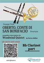 Bb Clarinet part of «Oberto» for Woodwind Quintet. Overture