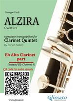 Eb Alto Clarinet part (instead Bb 4) of «Alzira» for Clarinet Quintet. Overture