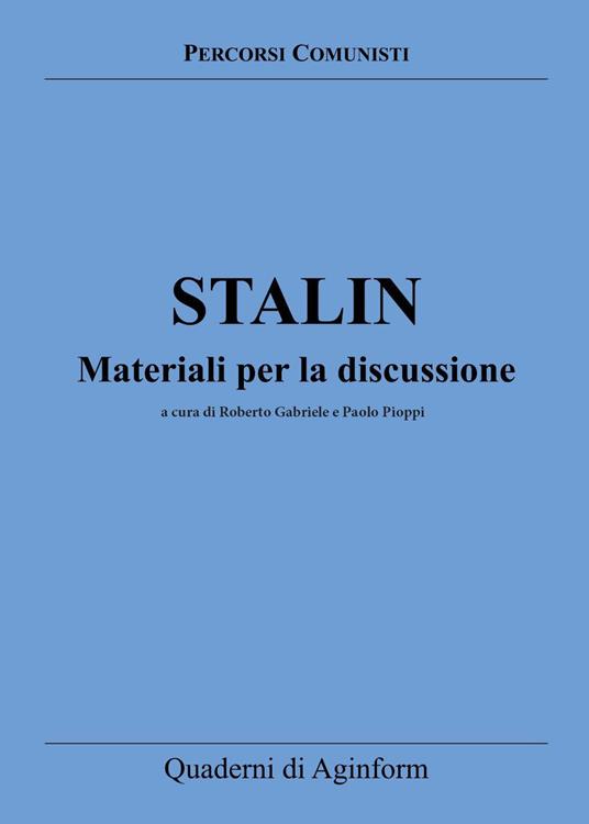 Stalin. Materiali per la discussione - copertina
