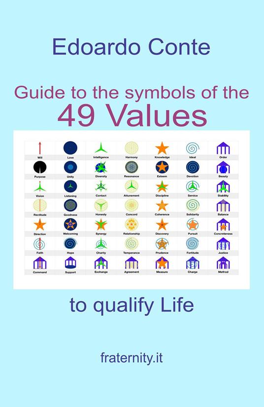 Guide to the symbols of the 49 values to qualify life - Edoardo Conte - copertina
