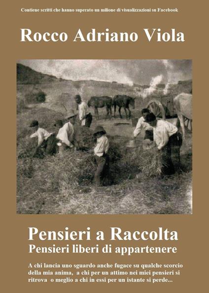 Pensieri a raccolta - Adriano Viola - copertina