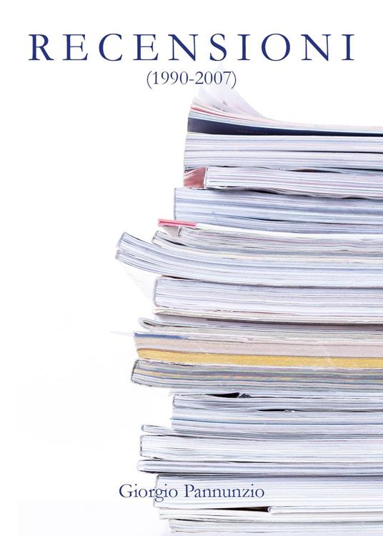 Recensioni - Giorgio Pannunzio - copertina
