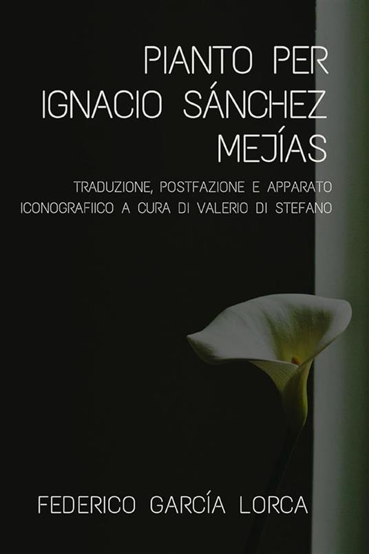 Pianto per Ignacio Sánchez Mejías. Traduzione a cura di Valerio Di Stefano - Federico Garcia Lorca - ebook