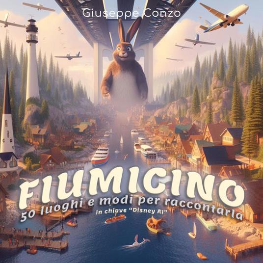 Fiumicino: 50 luoghi e modi per raccontarla...in chiave «Disney AI» - Giuseppe Conzo - copertina