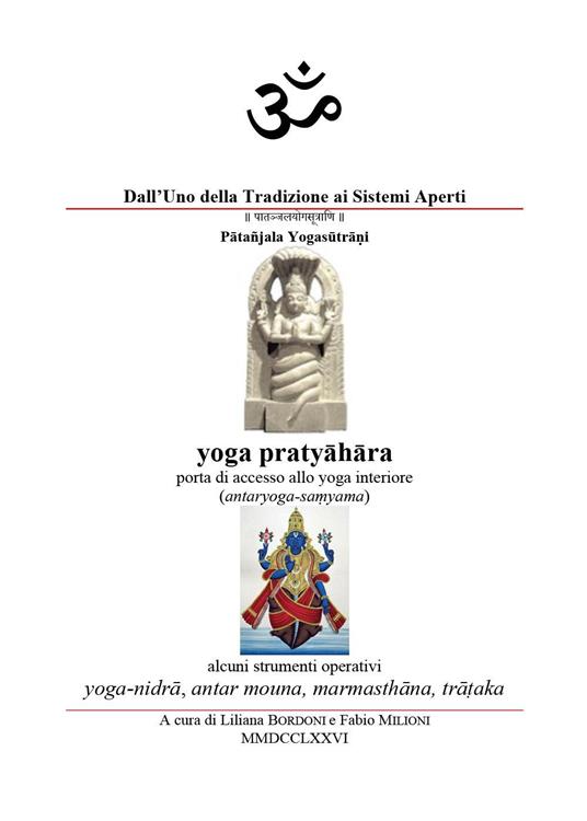 Yoga pratyāhāra. Porta di accesso allo yoga interiore - copertina