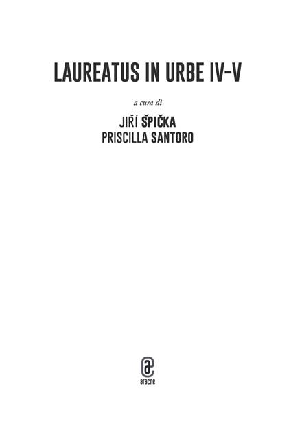 Laureatus in Urbe. Vol. 4-5 - copertina