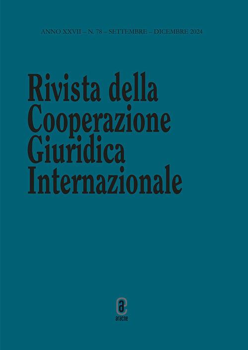 Rivista della Cooperazione Giuridica Internazionale (2024). Vol. 78 - copertina