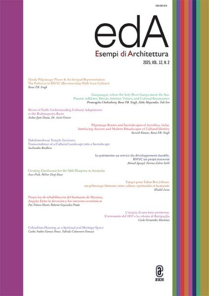 EDA. Esempi di architettura 2025. International journal of architecture and engineering (2025). Vol. 12/2 - copertina