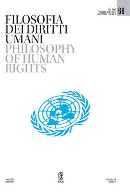 Filosofia dei diritti umani-Philosophy of human rights (2024). Ediz. bilingue. Vol. 68 - copertina