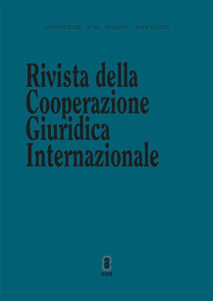 Rivista della Cooperazione Giuridica Internazionale. Vol. 80 - copertina