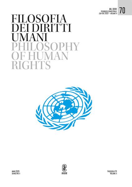 Filosofia dei diritti umani-Philosophy of human rights (2025). Nuova ediz.. Vol. 70 - copertina