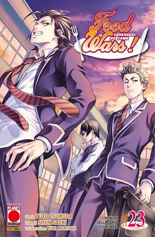 Food wars!. Vol. 23: I pionieri della landa sconfinata - Yuto Tsukuda,Shun Saeki,Yuki Morisaki - copertina