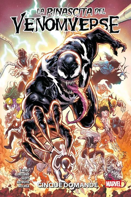 Cinque domande. La rinascita del Venomverse - Al Ewing,Justina Ireland,Dan Slott - copertina