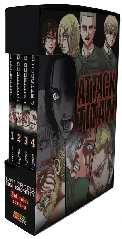 L'attacco dei giganti. Full color edition. Cofanetto. Vol. 1-4 - Hajime Isayama - copertina