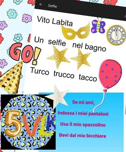 Un selfie nel bagno .... turco trucco tacco. Se mi ami, indossa i miei pantaloni, usa il mio spazzolino, bevi dal mio bicchiere - Vito Labita - ebook